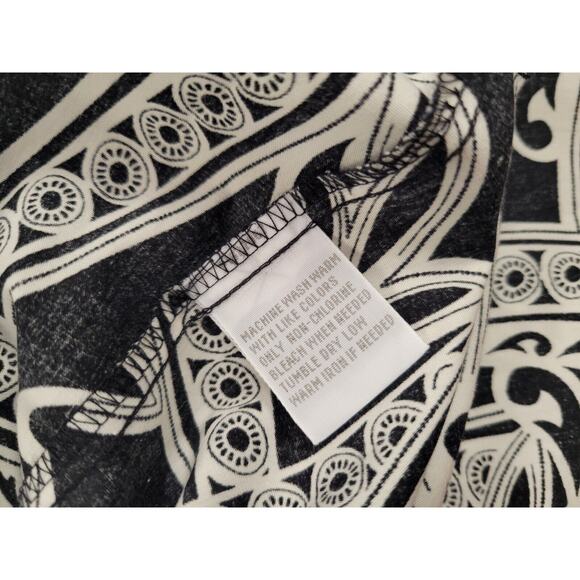 Foxcroft Black White Shaped Fit Women's Button 3/4 Sleeve Blouse Shirt Plus 20W - Picture 3 of 4